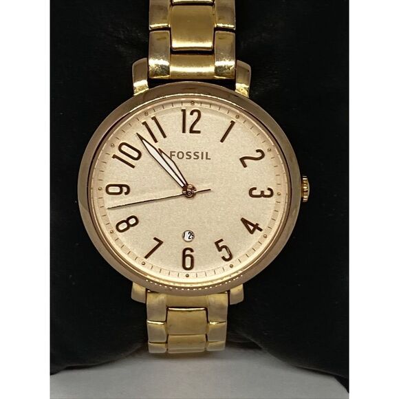 Fossil Jacqueline ES3970 Women Rose Gold Stainless Steel Analog Dial Watch JK671 - Picture 2 of 12